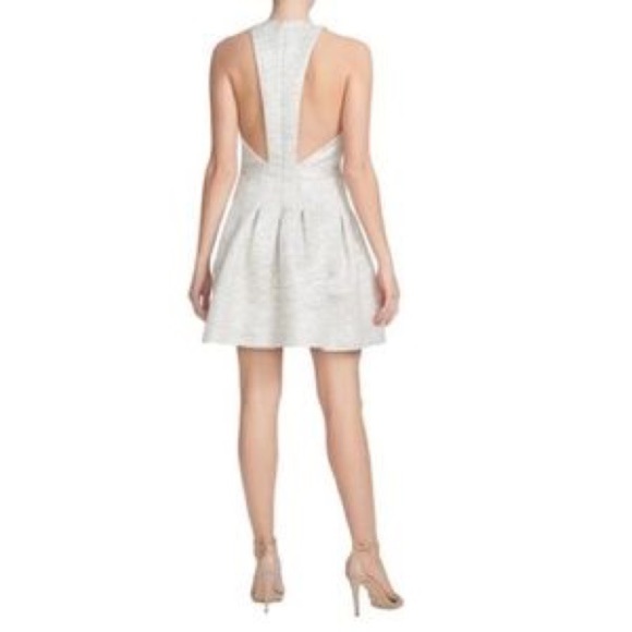 Aubrey Metallic Jacquard fit & Flare Dress - Picture 2 of 8